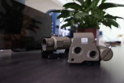 沙色558+G33全息內紅點快拆側翻增倍鏡三倍瞄準鏡HHS泥色套裝與預包裝及散裝食品的跨界應用